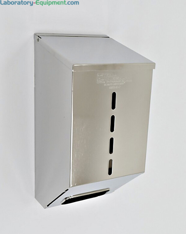 Stainless Steel Wall Mounted 1 Chamber Glove Dispenser  |  4952-80-2 displayed