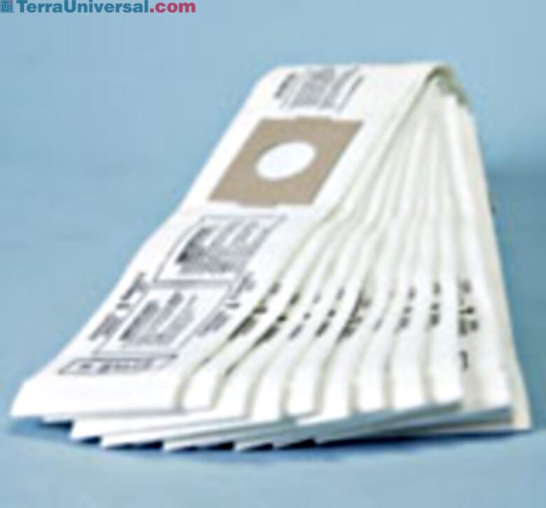 Motorized shoe cleaner dust bags | 1784-01A displayed
