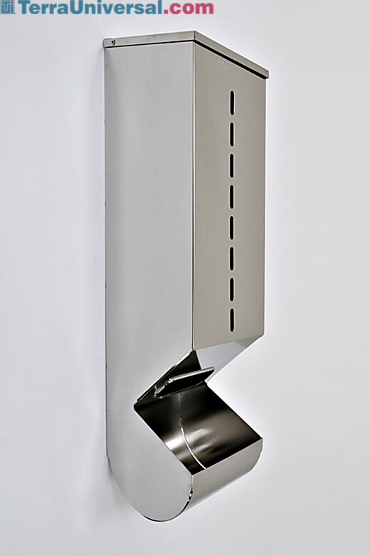 Stainless Steel 1 Chamber Wall Mounted Glove Dispenser | 4952-34-2-316 displayed