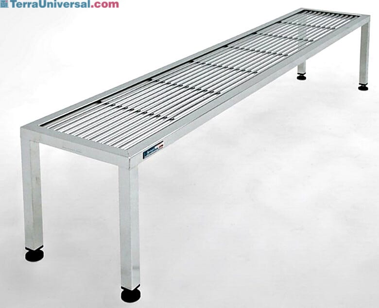 Cleanroom-compliant, aseptic benches for ISO-rated gowning rooms (84