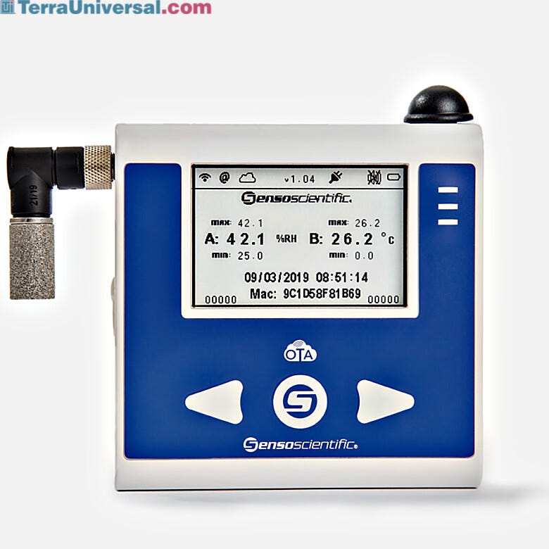 Humidity, temperature sensor by SensoScientific® monitors readings against preset conditions defined by user and transmits data wirelessly with TCP protocol