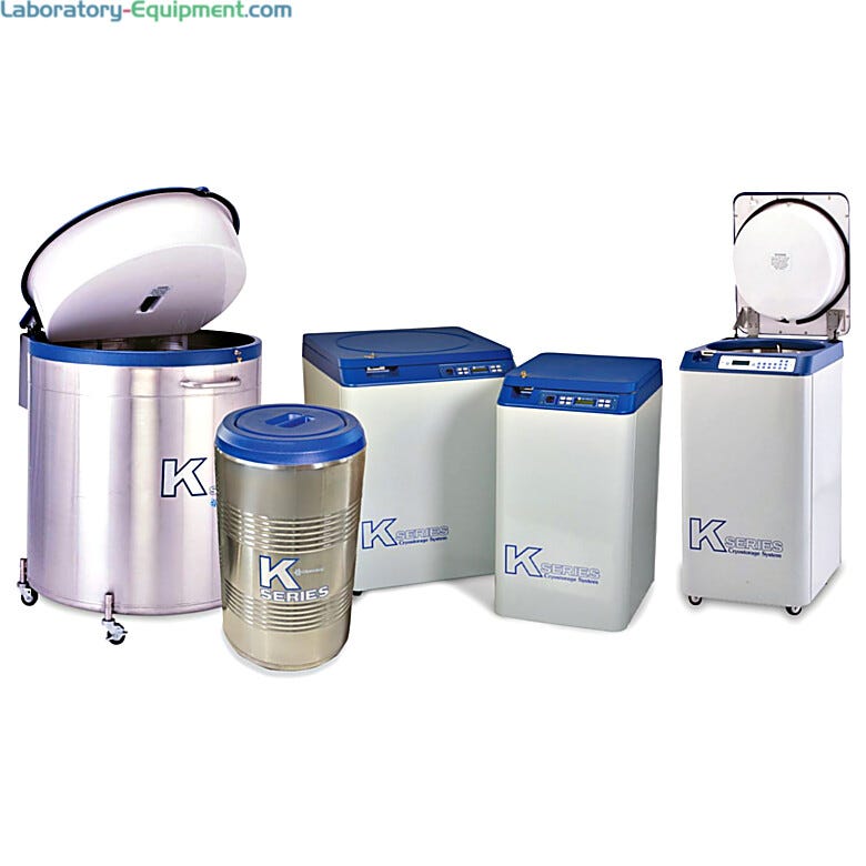 TW K Series 3K model with a 48L LN2 capacity and a 38K model with a 590L capacity feature intuitive touch controls and digital controller on 38K model