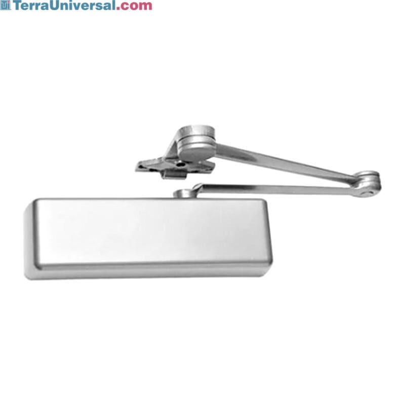 Cush-N-Stop technology ensures that door closers maintain steady door speed and then softly eases the door into place for a smooth, damage-free close  |  5050-02 displayed