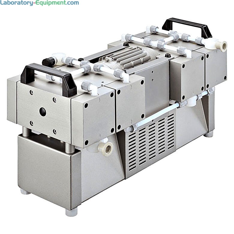 Two-stage pump for quicker and more efficient vacuum pumpdown in Oil-Free pumps  |  7906-26A displayed