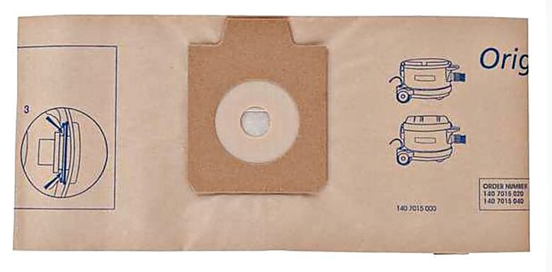 Non-reusable paper bag for dry contents  |  1001-01 displayed