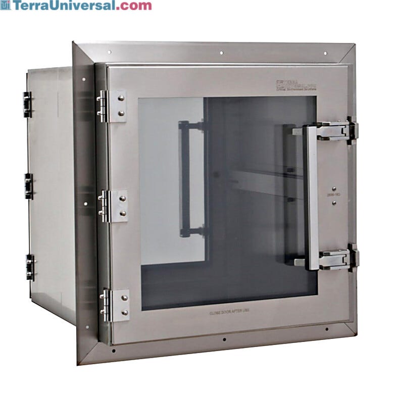 Simplifies contamination-free transfer of materials between classified spaces. | 2636-18D-2 displayed