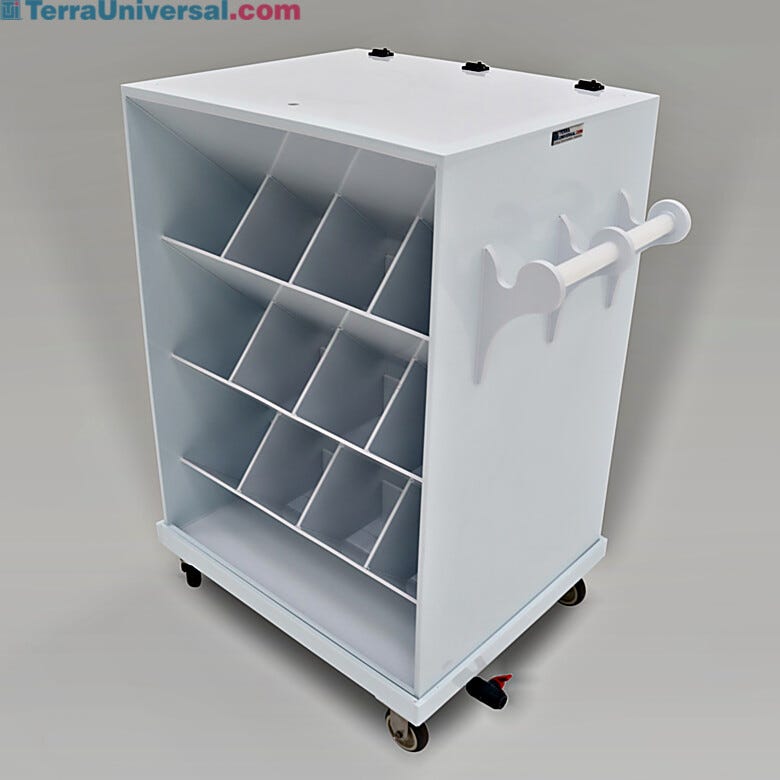 Polypropylene Chemical Transport Carts for Safe Transport with Spill Containment Area | 3401-31 displayed