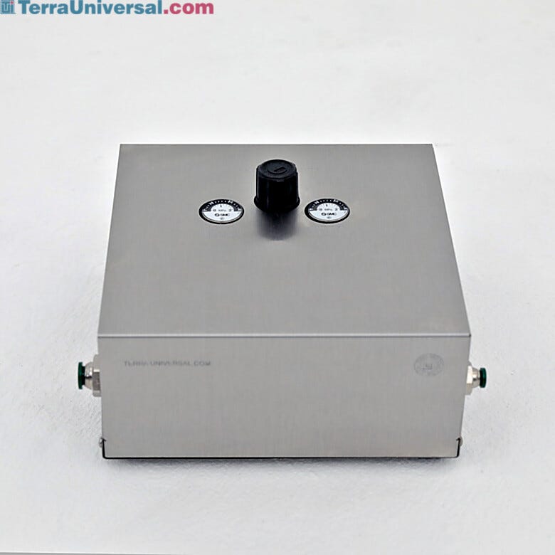 Pressure booster regulator module; connects between nitrogen generator and gas cylinder; adjustable pressure increase 2x-4x; 10
