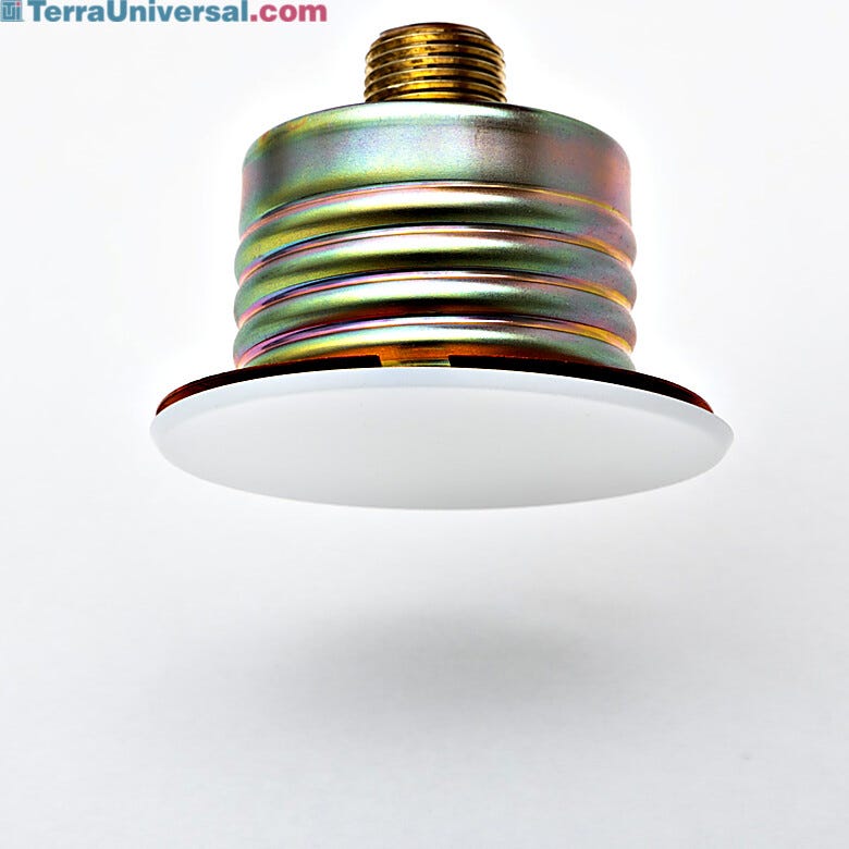 Recessed sprinkler head with a white cover plate for easier cleaning | 6600-90 displayed