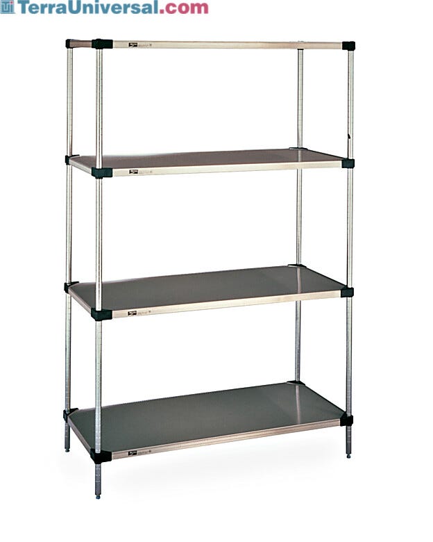 18-gauge Type 304 Stainless steel with black epoxy corners and raised ship’s edge