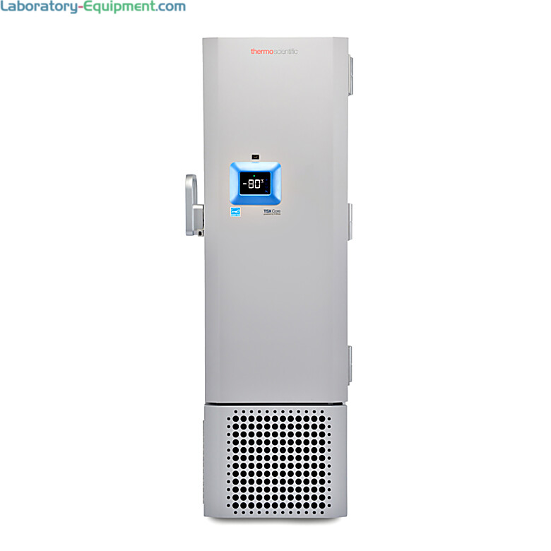 TSX30086CA Core -86°C ULT Freezer by Thermo Freezer Scientific with V-Drive, and a 14.9 cu. ft capacity accepts 12 racks and holds 300 2