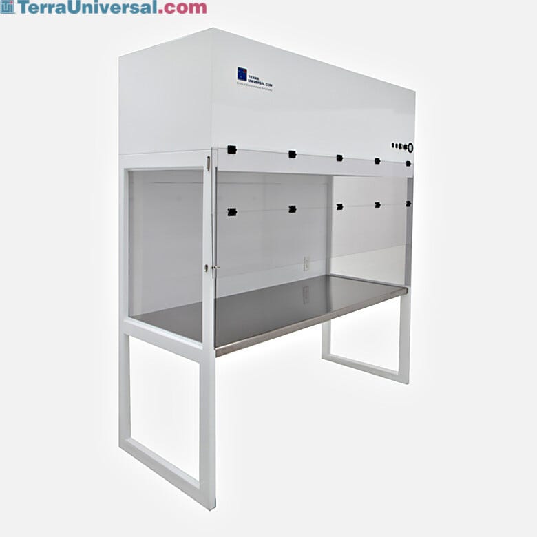 ValuLine® Vertical Laminar Flow Station with powder-coated finish and integrated stainless steel work surface | 2001-70 displayed