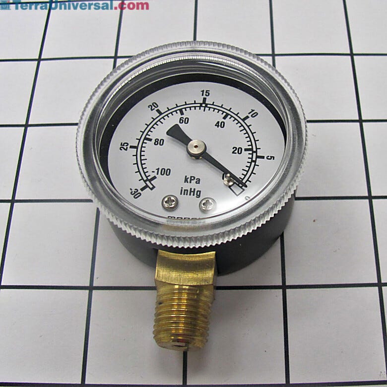 Senses and indicates vacuums on 0-30 Hg scale  |  5235-10 displayed