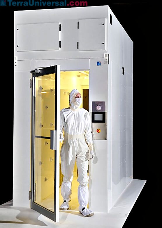Air Tunnel shown in powder coated steel