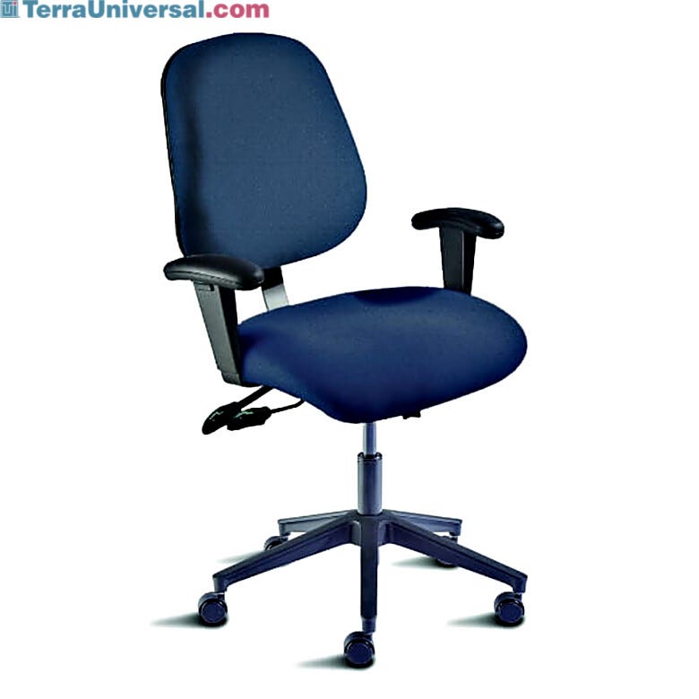 The Amherst Series include large ergonomic saddle-shaped seating and large backrests with lumbar support (low model shown with optional arm rests)  |  2807-83 displayed