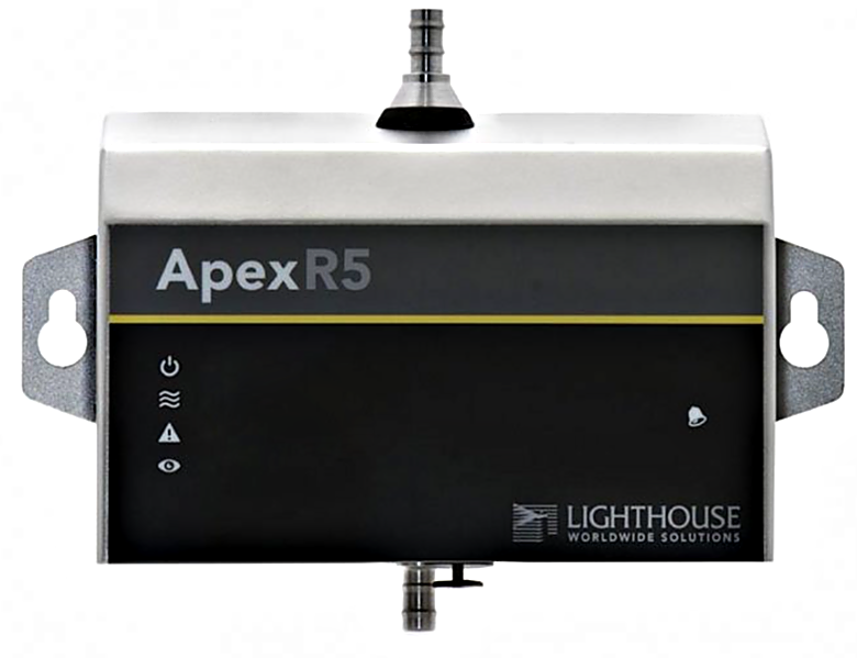 2-channel real time monitoring system with 0.5 and 5.0 μm channel sizes and a 1 CFM flow rate with risk mitigation feature ideal for GMP regulated industries | 1510-47 displayed