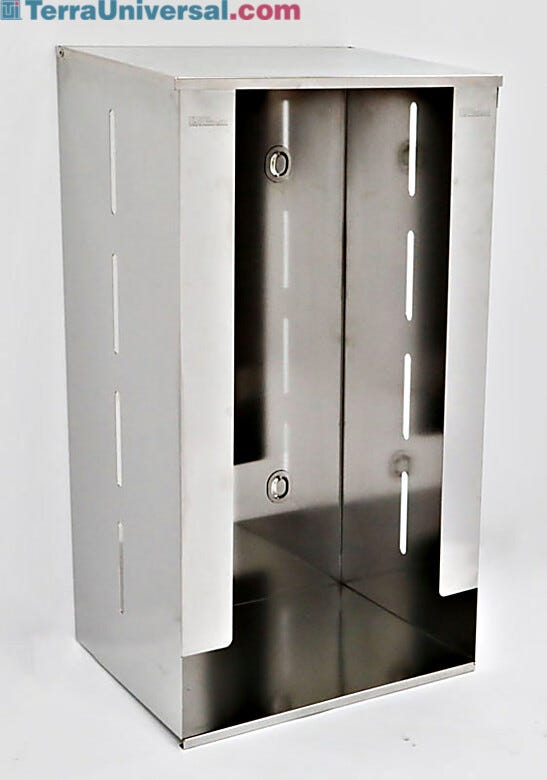 Stainless Steel Apparel Dispenser  |  4952-30 displayed