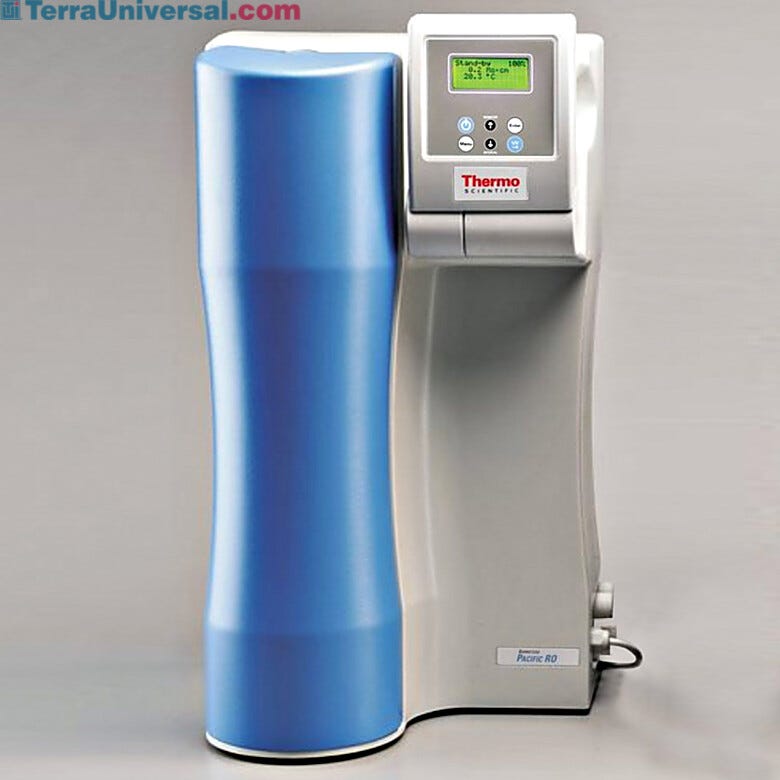 Modular and economical Barnstead Pacific RO Water Purification System by Thermo Fisher Scientific in five permeate flows for effective reverse osmosis | 1729-19 displayed