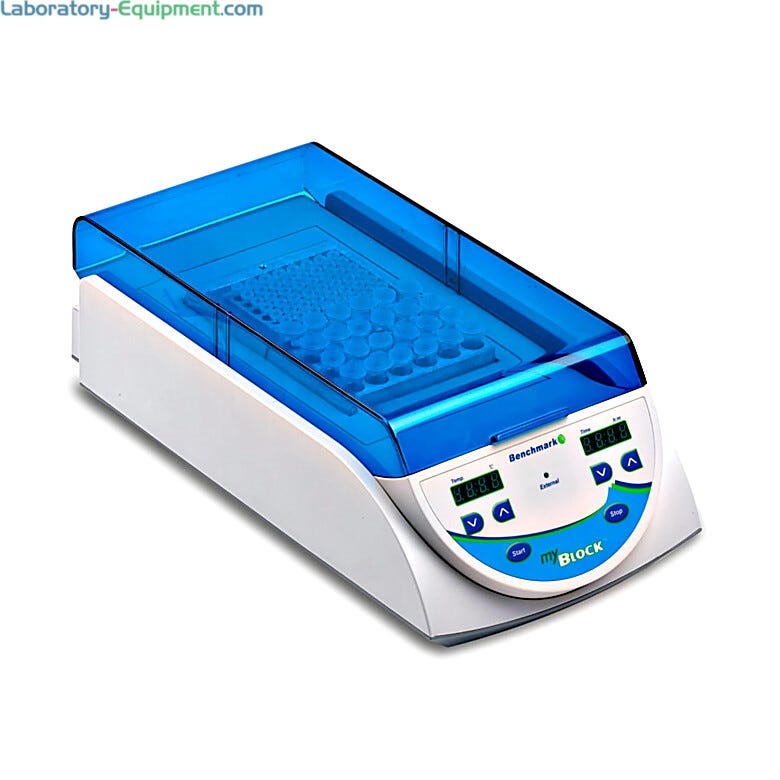 myBlock™ Digital Dry Baths by Benchmark Scientific feature precise heating and intuitive controls  |  2818-08 displayed