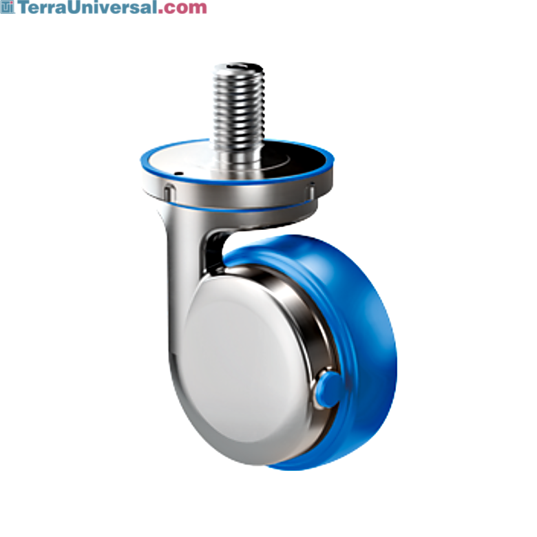 Smooth and crevice-free caster to prevent contamination buildup, while also withstanding heavy loads | 2807-84 displayed