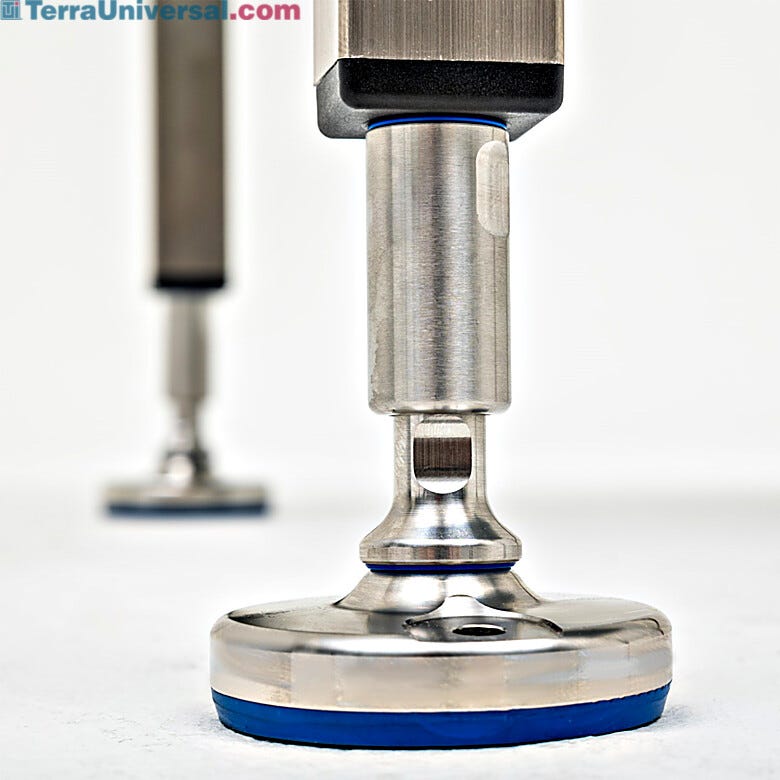 Leveling feet are smooth and durable, providing sterility and strength | 2807-86 displayed