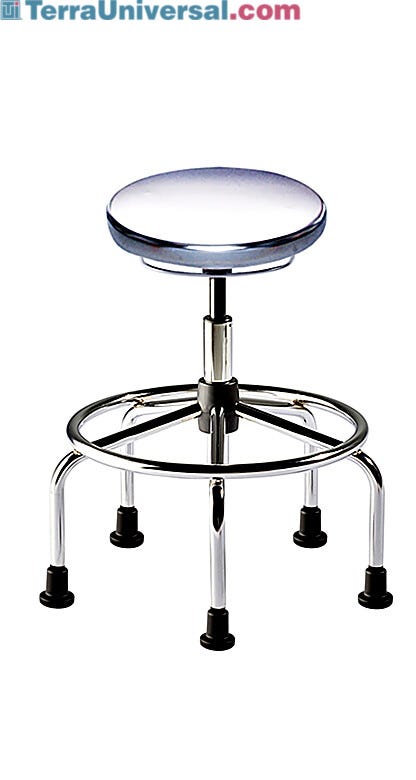 Biofit ISO4 high bench steel seat includes tubular steel base, footring and 2