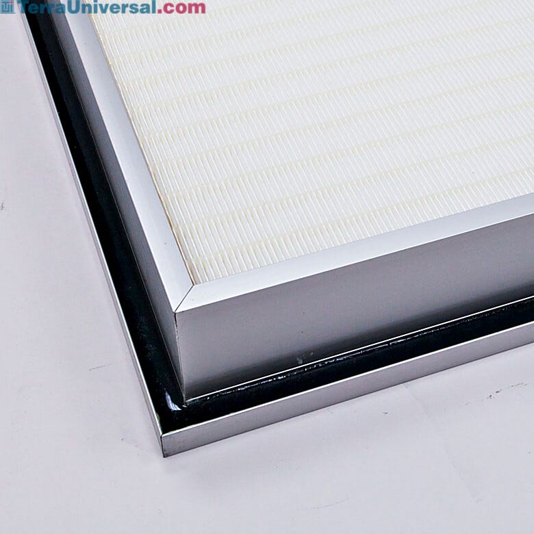 Roomside replaceable filters offers gel-sealed filter seats securely against