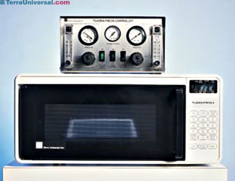Uses microwave energy (2.45 GHz) to clean contaminants from a wide range of components and materials | 9505-03 displayed