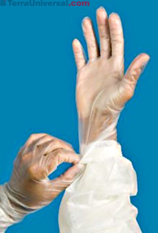 Cleanroom disposable gloves are suitable for lab applications and strict cleanliness requirements | 5605-30 displayed