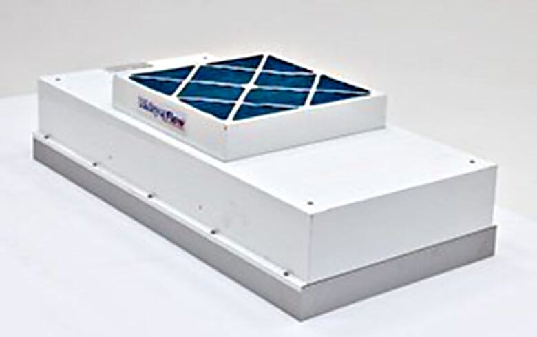 WhisperFlow Fan/Filter Units feature internal baffling and anodized aluminum diffuser panels provide quiet, uniform air fow | 6601-24-H displayed