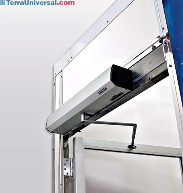 Swing door includes a touchpad activated opening mechanism for easy operation  |  6711-08 displayed