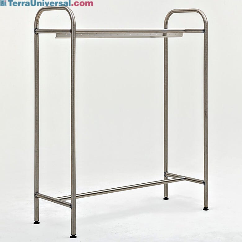 Simple, hygienic, sturdy design for hanging garments  |  9602-68A-CE displayed