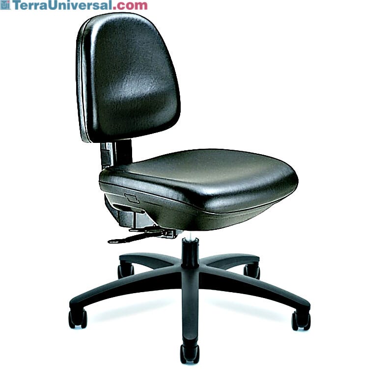 Vinyl material and ultra-clean construction makes this chair suitable for use in a Class 100 environment | 1012-05 displayed