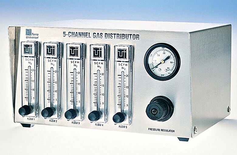 Guards against cabinet damage and explosion that can result from excessive gas inflow | 1714-00 displayed