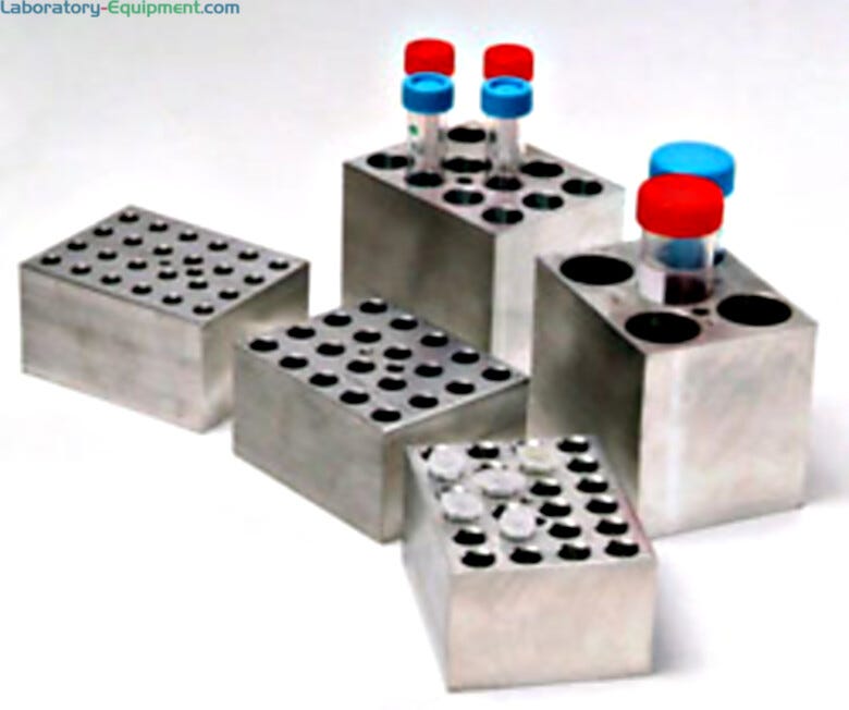 Holds different types and sizes of tubes to obtain constant and even heat distribution | 2811-03 displayed