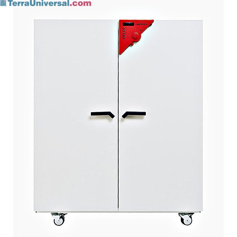 The BINDER Class.Line Heating and Drying Chamber provides uniform drying conditions and a maximum temperature of 300 °C  |  1410-03 displayed