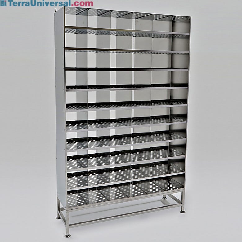 Stainless Steel Perforated Multifunctional Storage System | 9600-03D displayed
