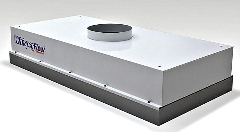 Ducted terminal diffuser provides uniform flow of HEPA-filtered air to an enclosure (requires remote air handler) | 6601-24-HD displayed