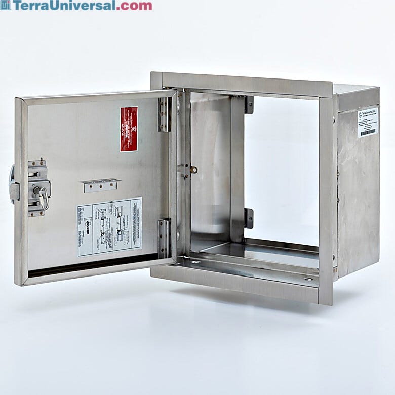 UTY F.ページ② Fire-Rated Specimen Pass-Through Cabinet; 12