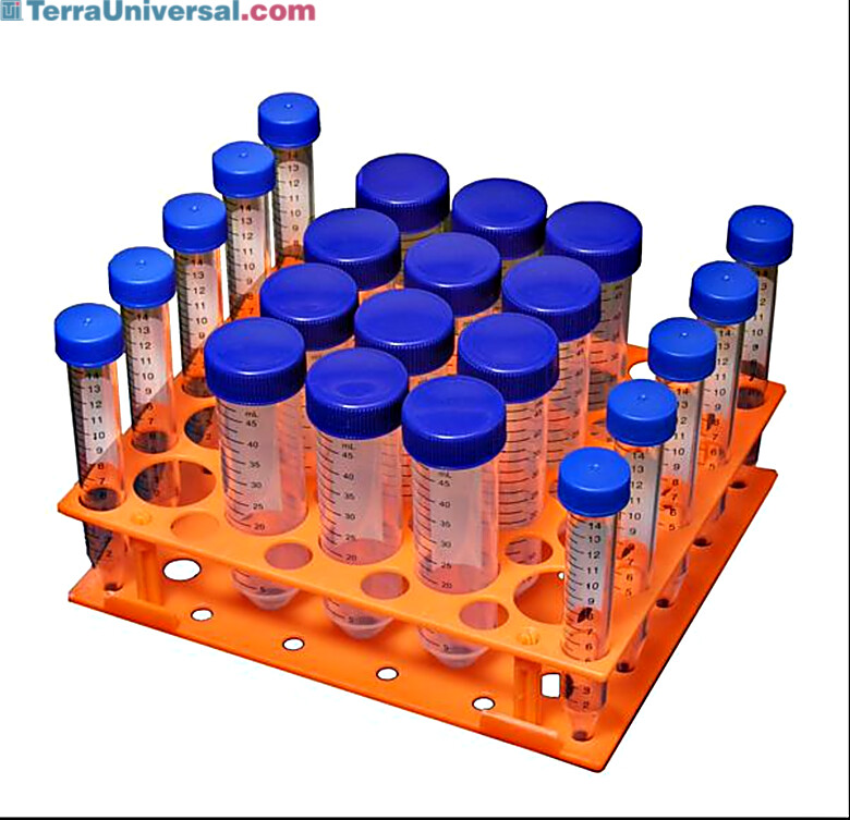 H1000-MR-1550 Magic Clamp Tube Rack combination rack for 20 x 50 ml and 30 x 15 ml tubes by Benchmark Scientific compatible with Incu-Shaker and Orbi-Shaker mod  |  2817-07 displayed