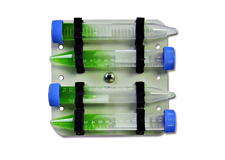 H1000-MR-T150H MAGic Clamp Horizontal Tube Rack for 12 x 1.5/2.0ml tubes by Benchmark Scientific compatible with Incu-Shaker and Orbi-Shaker models | 2823-28 displayed