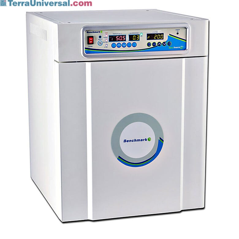 With 46L of usable capacity, the Incu-Shaker Mini CO2 delivers reliable shaking incubation in a compact footprint  |  2823-33 displayed