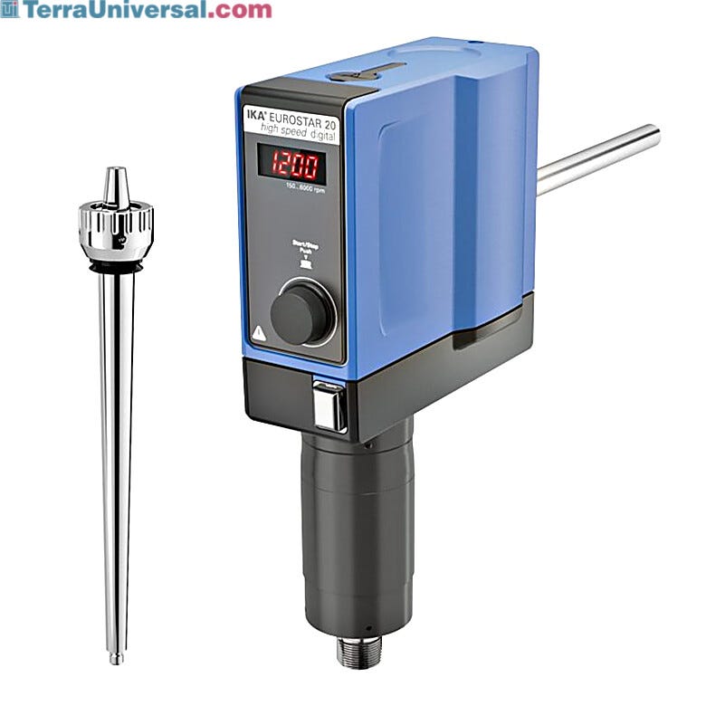 High torque EUROSTAR 19 Overhead Stirrer provides 20 L capacity with high torque for intensive stirring tasks | 6927-22 displayed