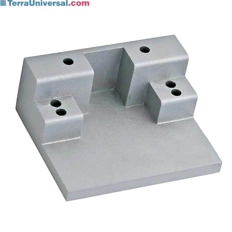 This aluminum mounting bracket enables stop-mounted hardware to be properly installed next to the coordinator while minimizing damage risk  |  5050-48 displayed