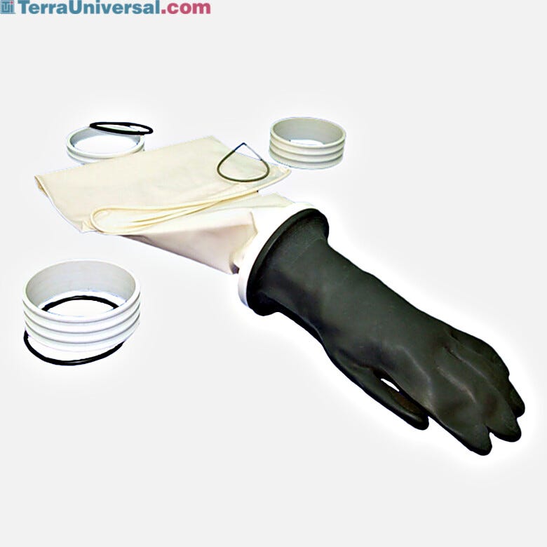 Glovebox sleeves, dipped in butadyl