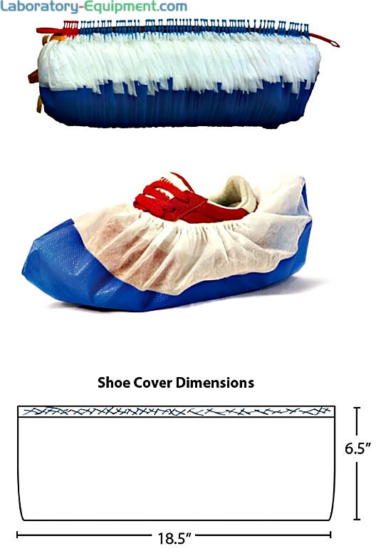 Waterproof coating on the bottom and is large enough to put on over boots | 3619-07 displayed