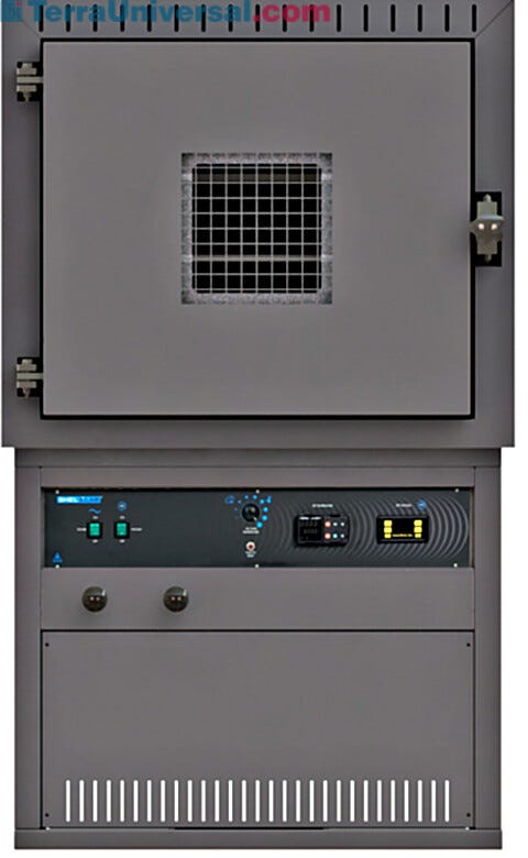 #SVAC9-2 Secured to mobile stand and includes three shelves; SS exterior option  |  3900-80 displayed