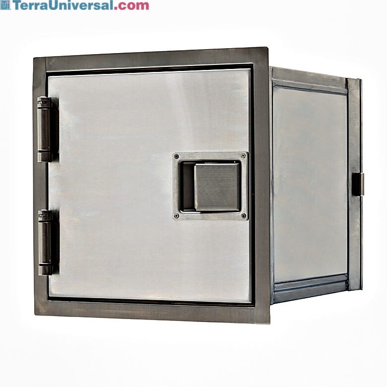 1/4'' thick lead-lined cleanroom pass-through increases x-ray protection | 2636-20 displayed