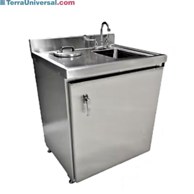 For labware washing and containing radioactive run-off during radiopharmacy compounding while radioisotopes decay  |  5609-01 displayed