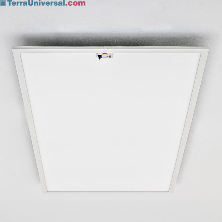 Battery- powered emergency light illuminates cleanroom in event of a power failure | 3800-47A displayed